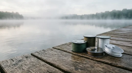 Bobines de fils de pêche fluorocarbone et tresse pour la pêche aux carnassiers en France