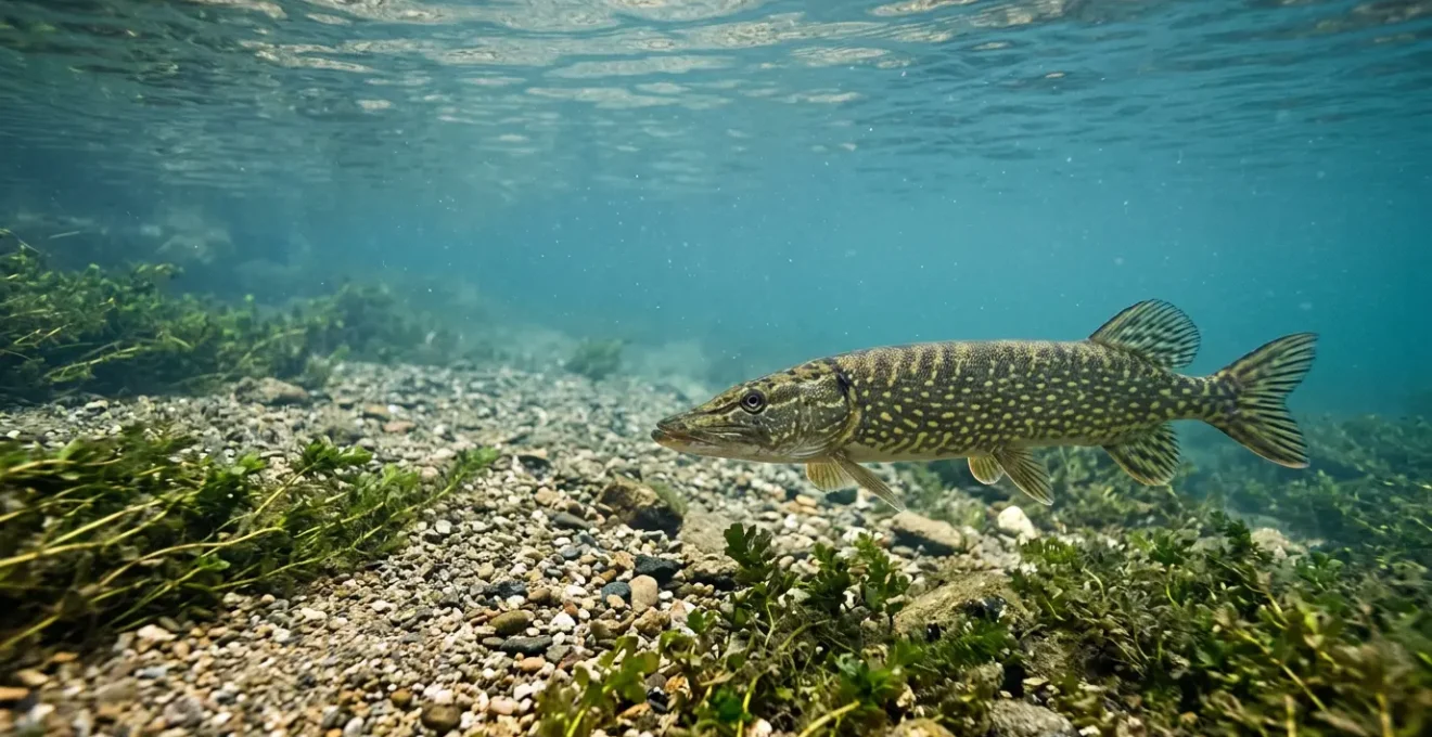 Poisson carnassier dans son habitat naturel illustrant le concept de gestion durable des populations par fenêtre de capture