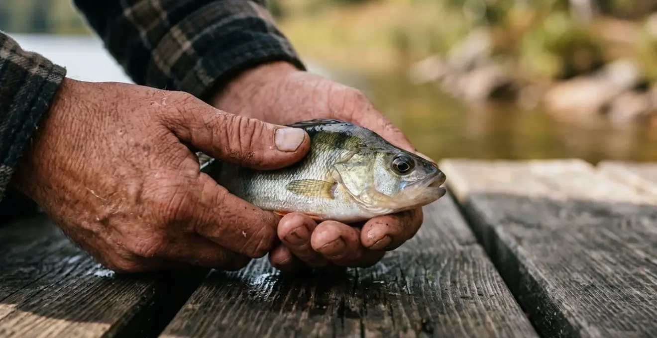 Demonstration visuelle des gestes ethiques pour la mise a mort rapide d'un poisson invasif en France